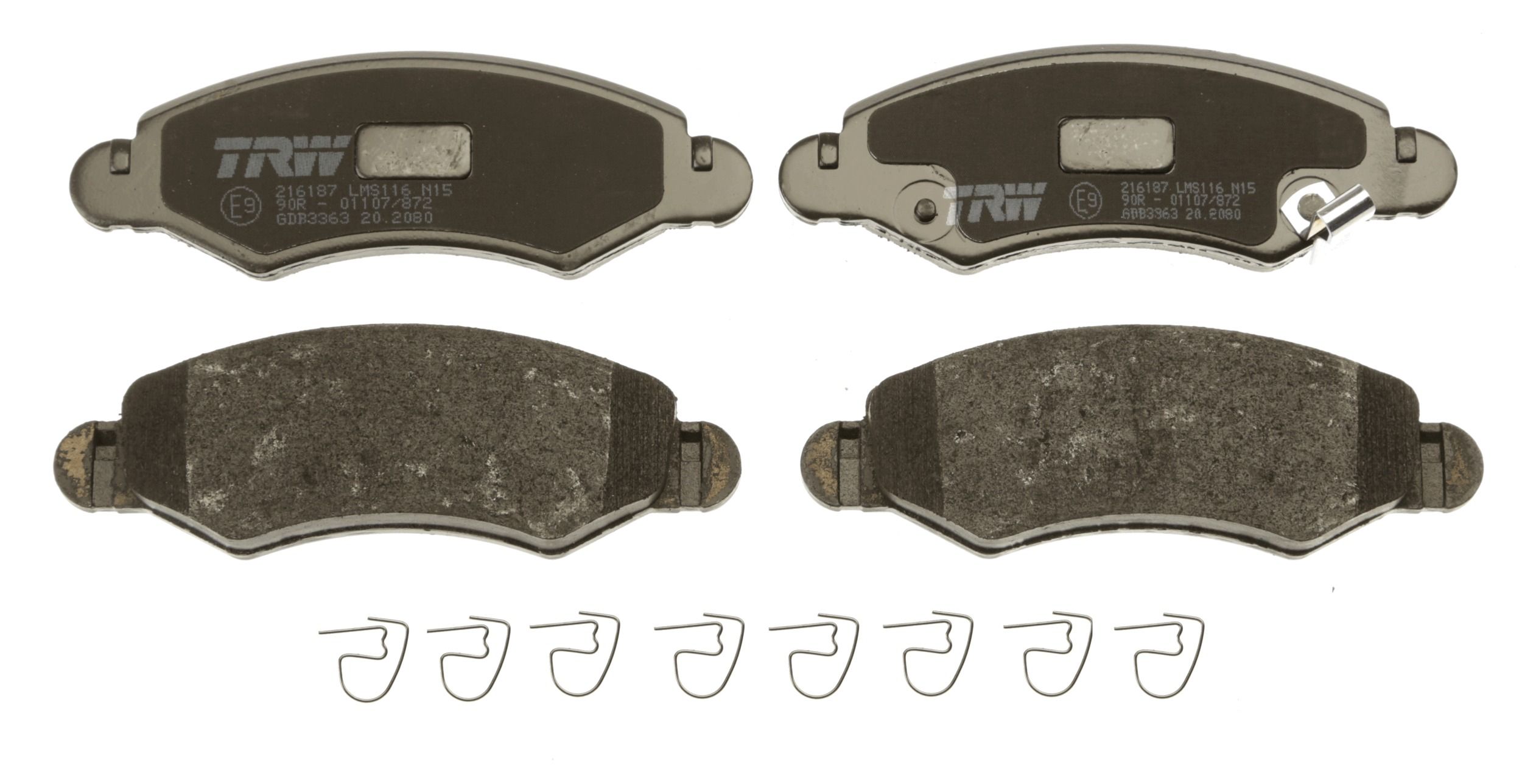 TRW DISC BRAKE PADS - TecDoc 2