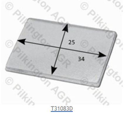 PASTILLE AUTOCOLLANTE POUR CAPTEUR (SILICONE): SEN  SORTACK TYPE 6 : 1 BOITE DE 1 PASTILLE 25*34