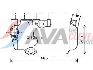 DF3053 AVA QUALITY COOLING Olajhűtő, retarder