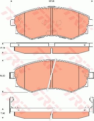 TRW DISC BRAKE PADS - TecDoc Only