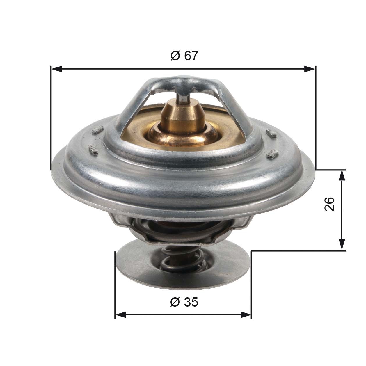 Thermostat, coolant TH13287G1