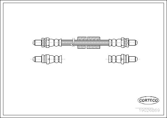 FLEXIBLE DE FREIN FORD FIESTA  0705