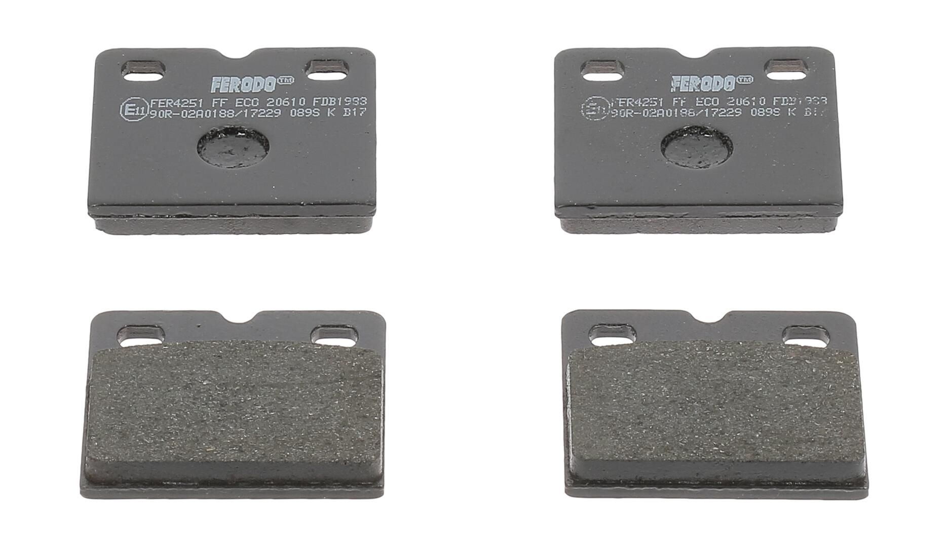 Bremsbelagsatz, Scheibenbremse