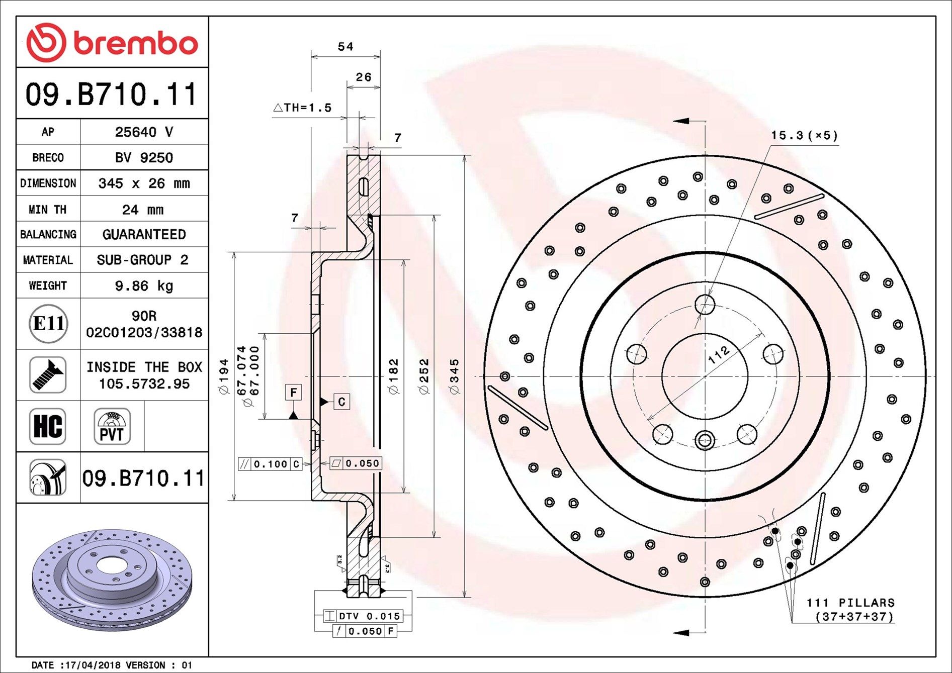 MERCEDES AMG GLE63 5.5 15- (RR) *X/Driied - TecDoc 1