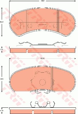 TRW DISC BRAKE PADS - TecDoc Only