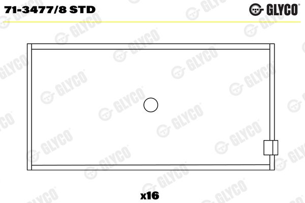 GLYCO 71-3477/8 STD Connecting Rod Bearing