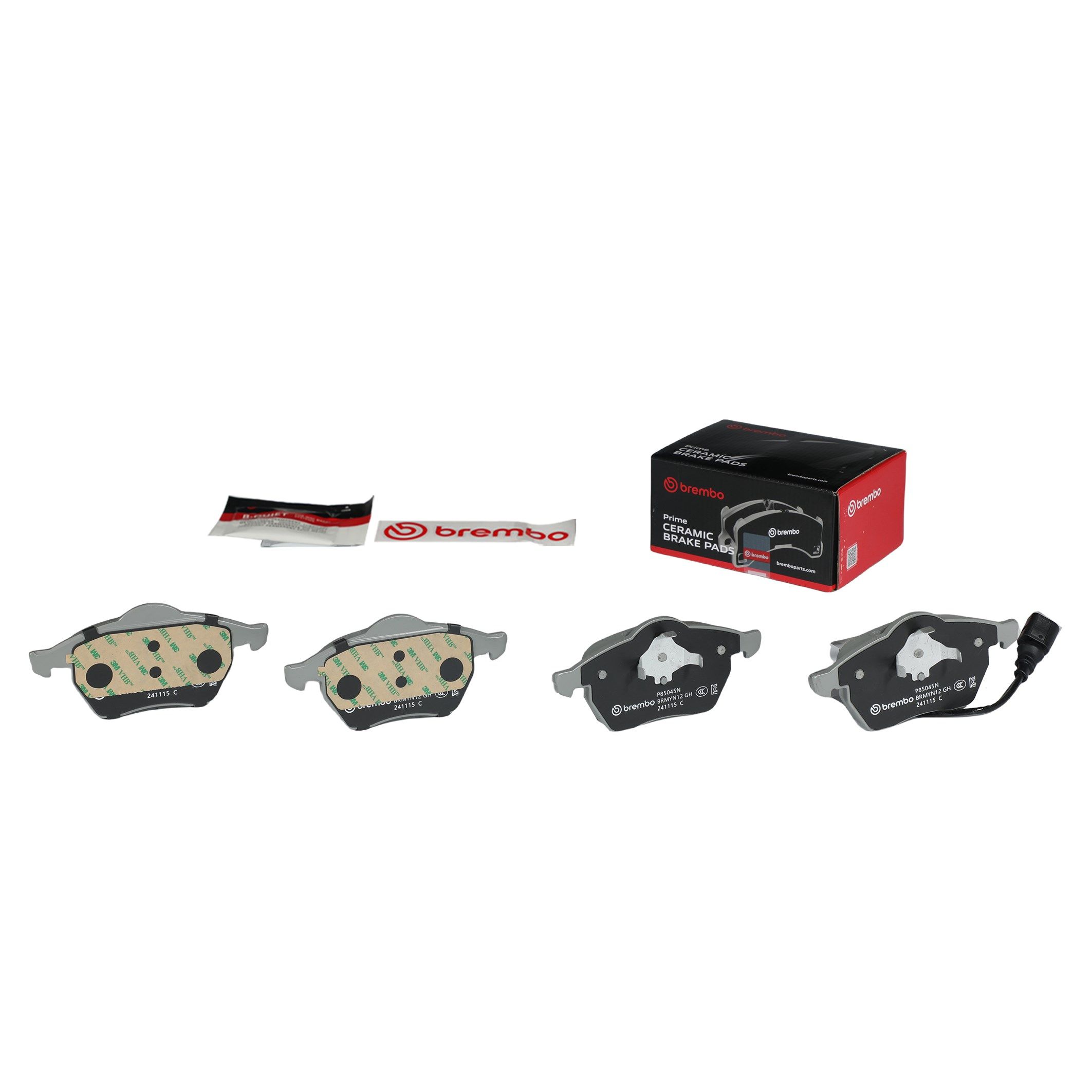 BREMBO DISC PAD -  AUDI A4 B5 97-00 (FRT) *1 W/Sensor - TecDoc 1
