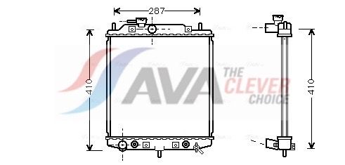 DU2048 AVA QUALITY COOLING ** CLEVER FIT ** hűtő, motorhűtés