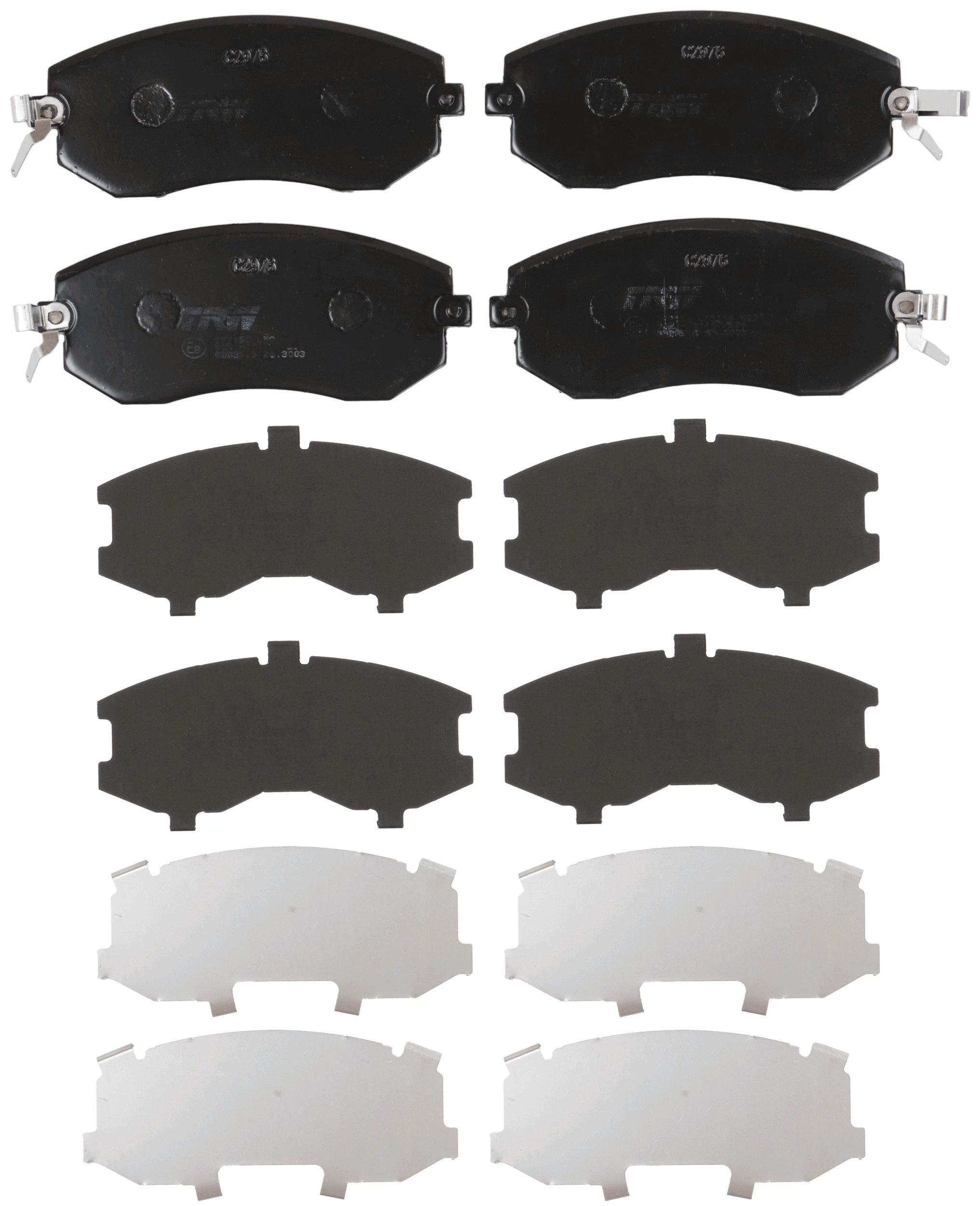 TRW DISC BRAKE PADS - TecDoc 2