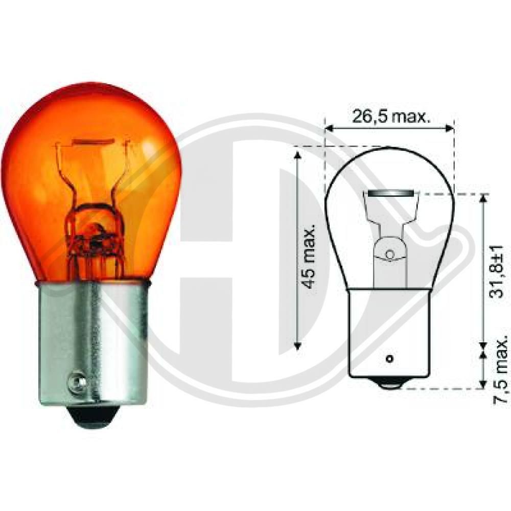 ゴルフ Bulb, tail light DIEDERICHS. TecDoc: LID10048. | Autodzeusas