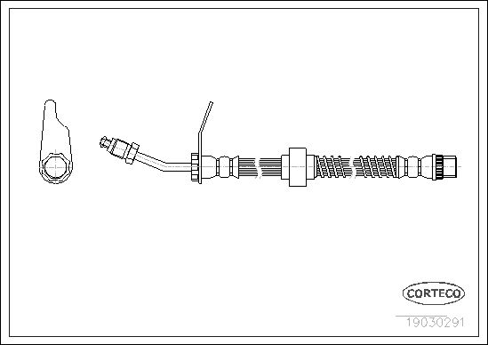 FLEXIBLE DE FREIN OPEL L.T.-RENA  0705