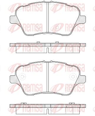 Brake Pad Set, disc brake 1514.00