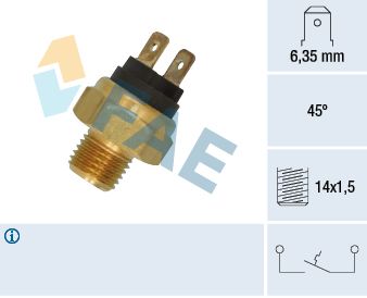 Temperaturschalter, Kühlmittelwarnlampe