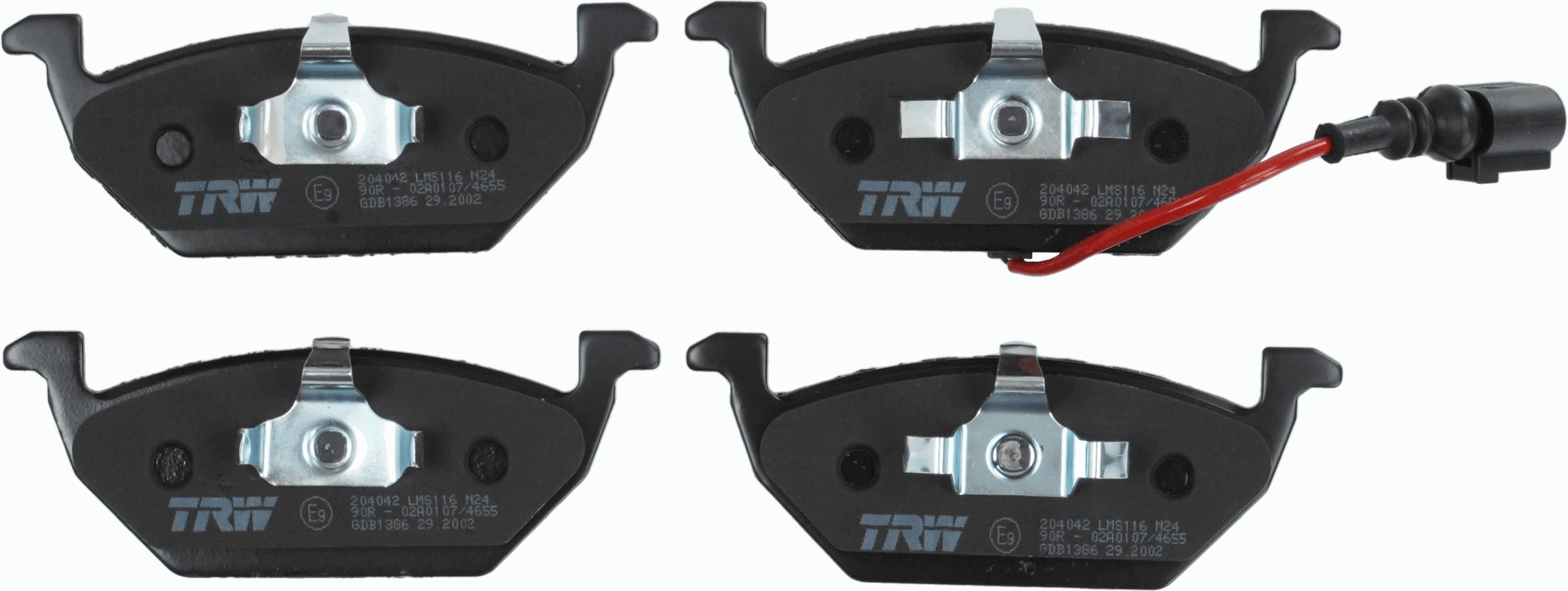 TRW DISC BRAKE PADS - TecDoc 2