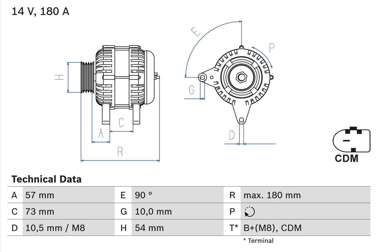 Alternator 0 986 082 200