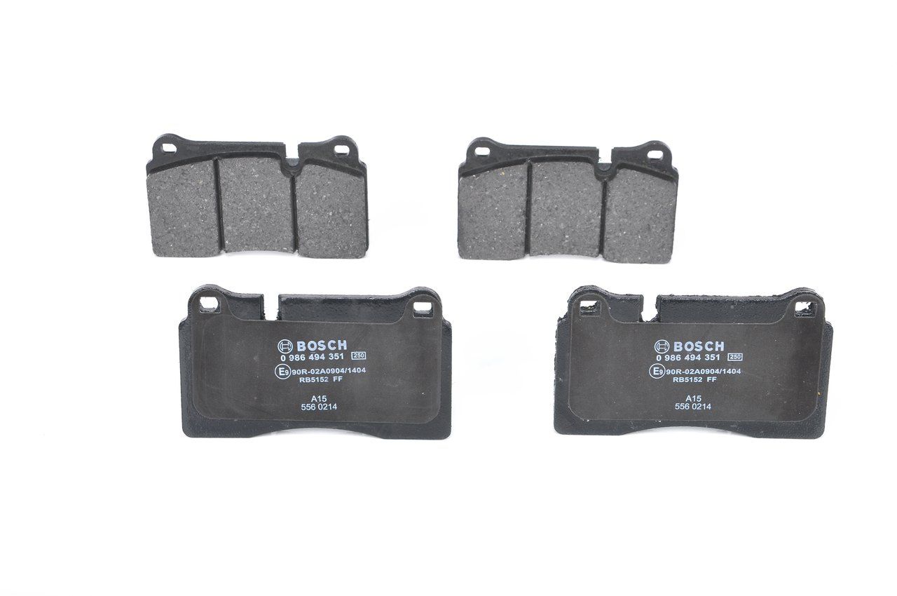 Brake Pad Set, disc brake 0 986 494 351