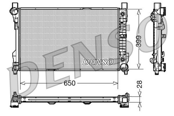 Radiator, engine cooling DRM17079