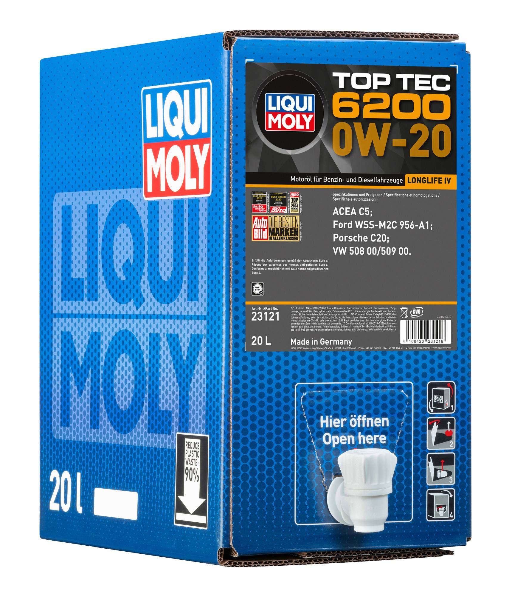 LIQUI MOLY 23121 - Top Tec 6200 0W-20