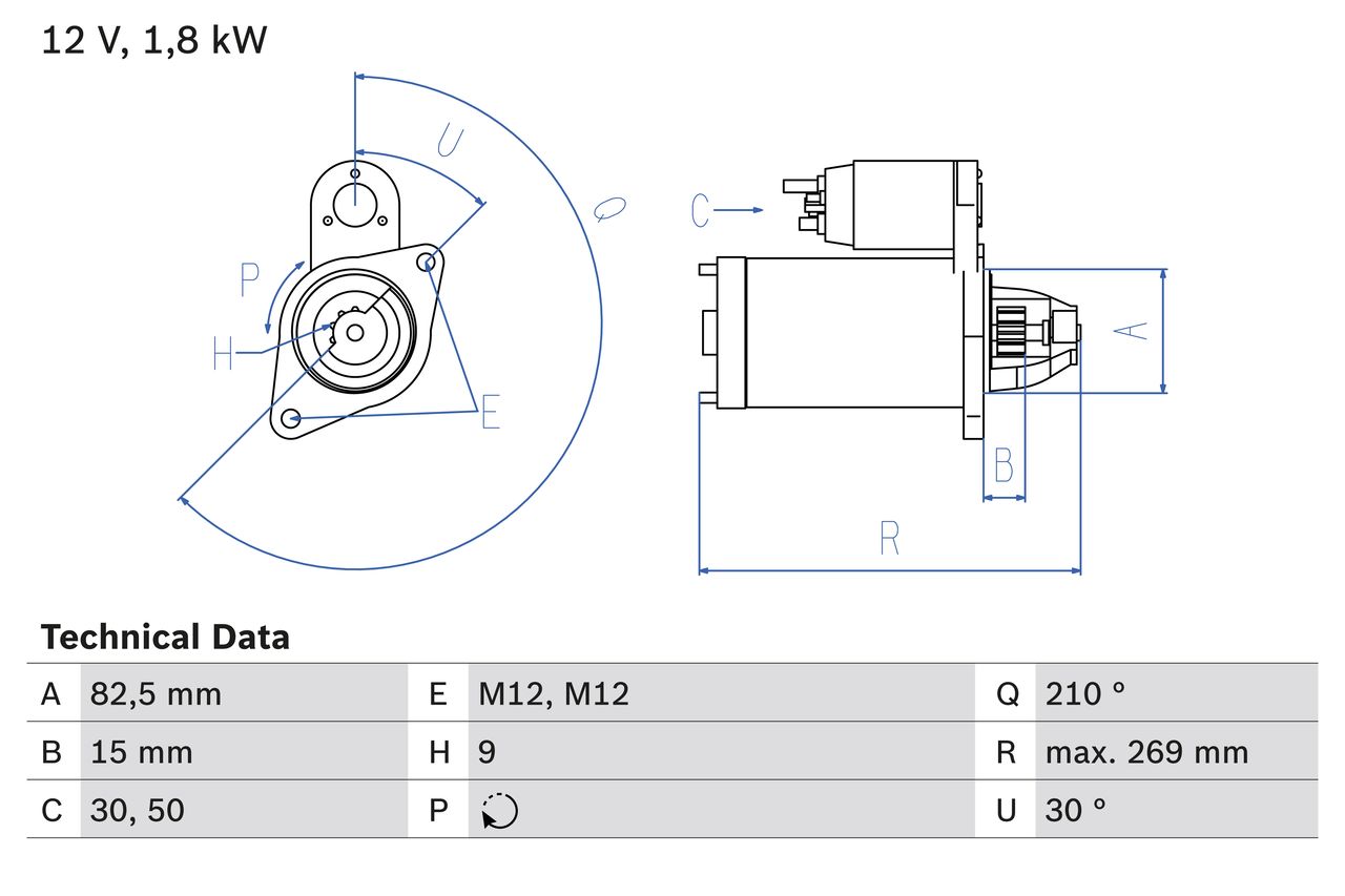 BOSCH 0 986 016 240 Starter