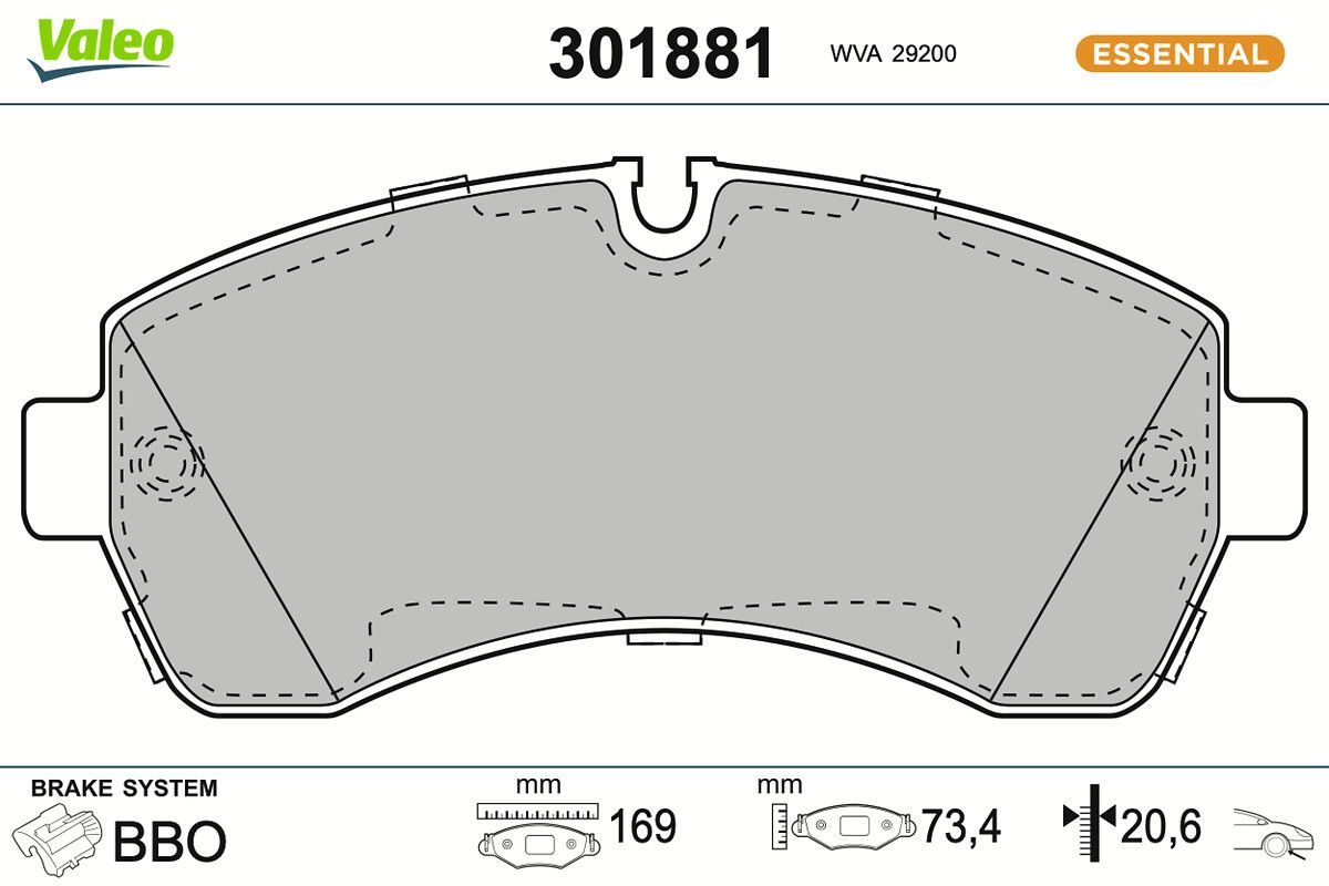 Bremsbelagsatz, Scheibenbremse