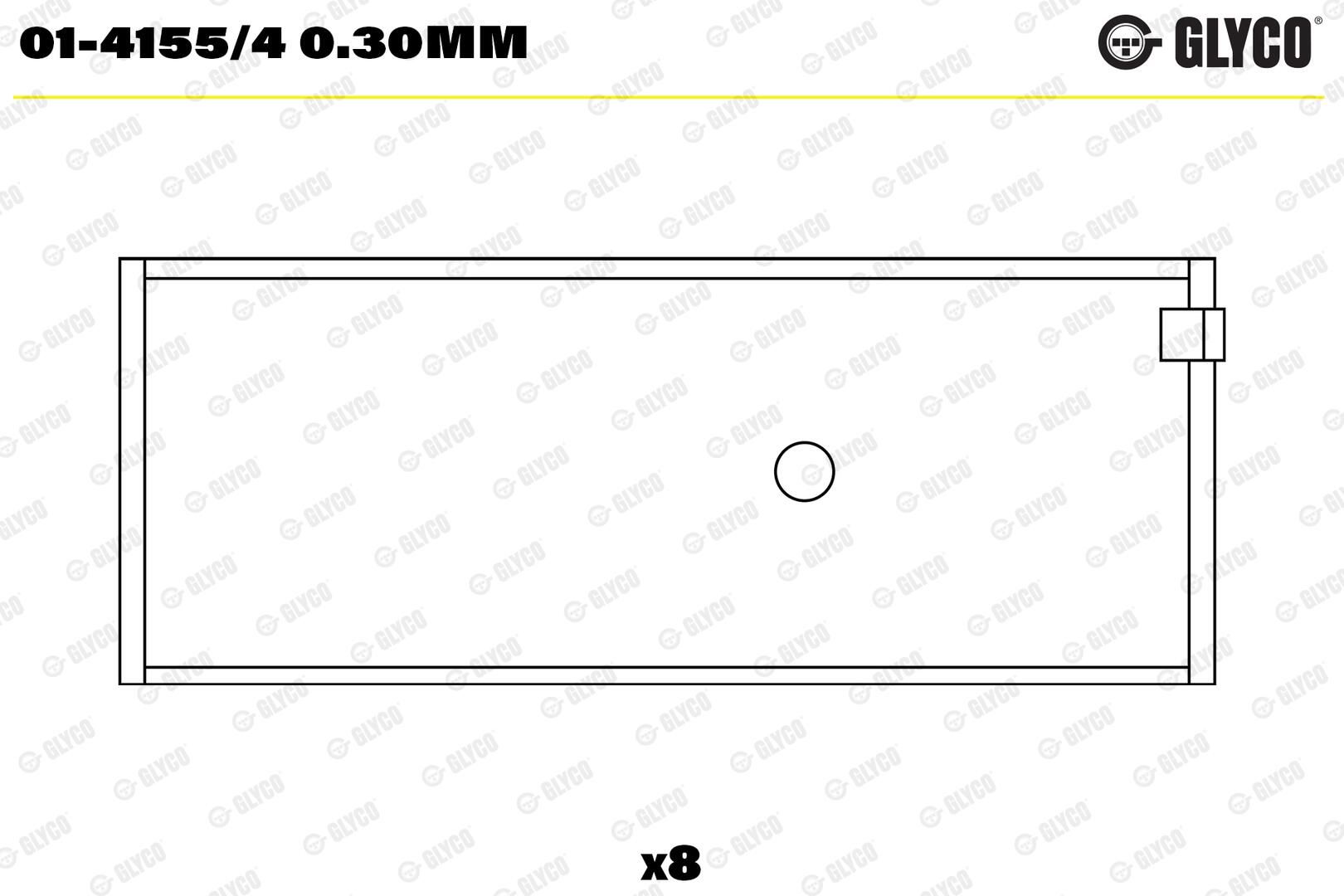 GLYCO 01-4155/4 0.30mm - Pleuellager