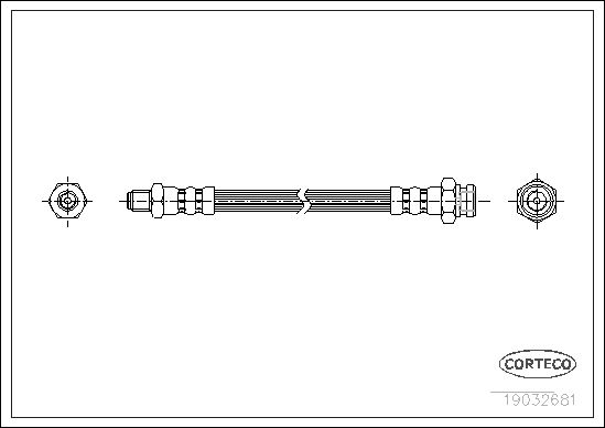 FLEXIBLE DE FREIN HYUNDAI PONY-M  0705