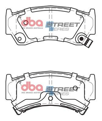 DBA SS STREET SERIES BRAKE PADS [ Mazda & Nissan 1996-2000 F ] - TecDoc Only