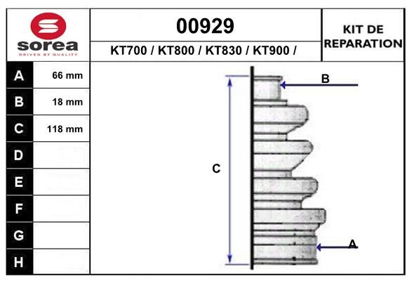 KIT D'ETANCHEITE 00929  .