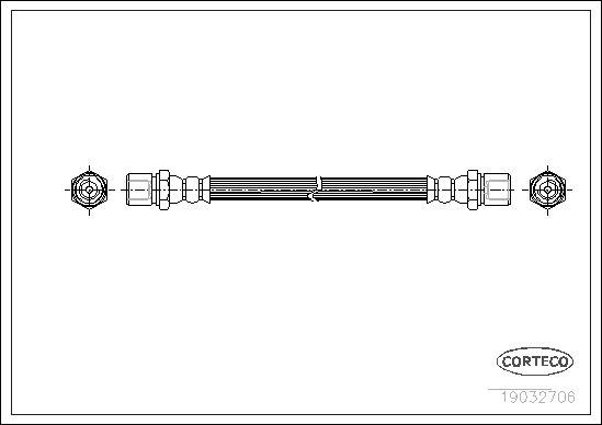 FLEXIBLE DE FREIN SUBARU LEONE I  0705