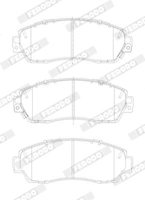 Brake Pad Set, disc brake FDB4620