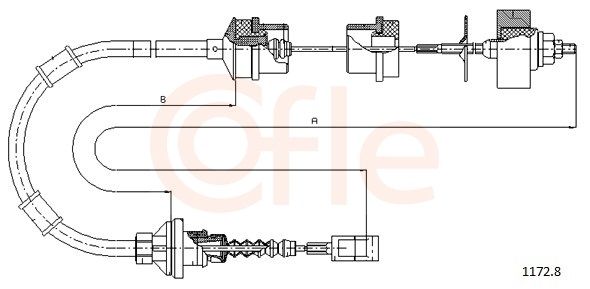 Cable Pull, clutch control 92.1172.8