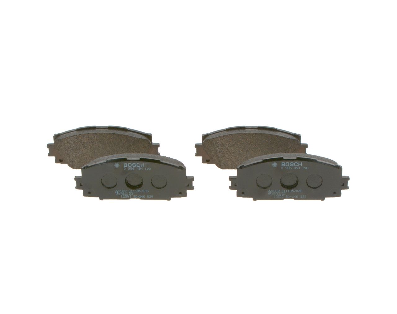 Brake Pad Set, disc brake 0 986 494 198