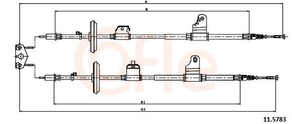 Cable Pull, parking brake 11.5783