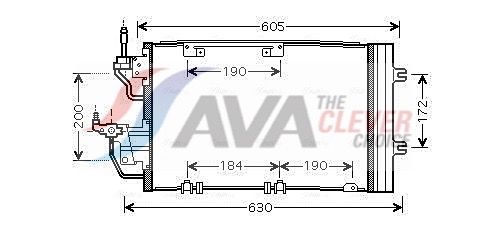 AVA QUALITY COOLING OL5454D - Kondensator, Klimaanlage ** CLEVER FIT **