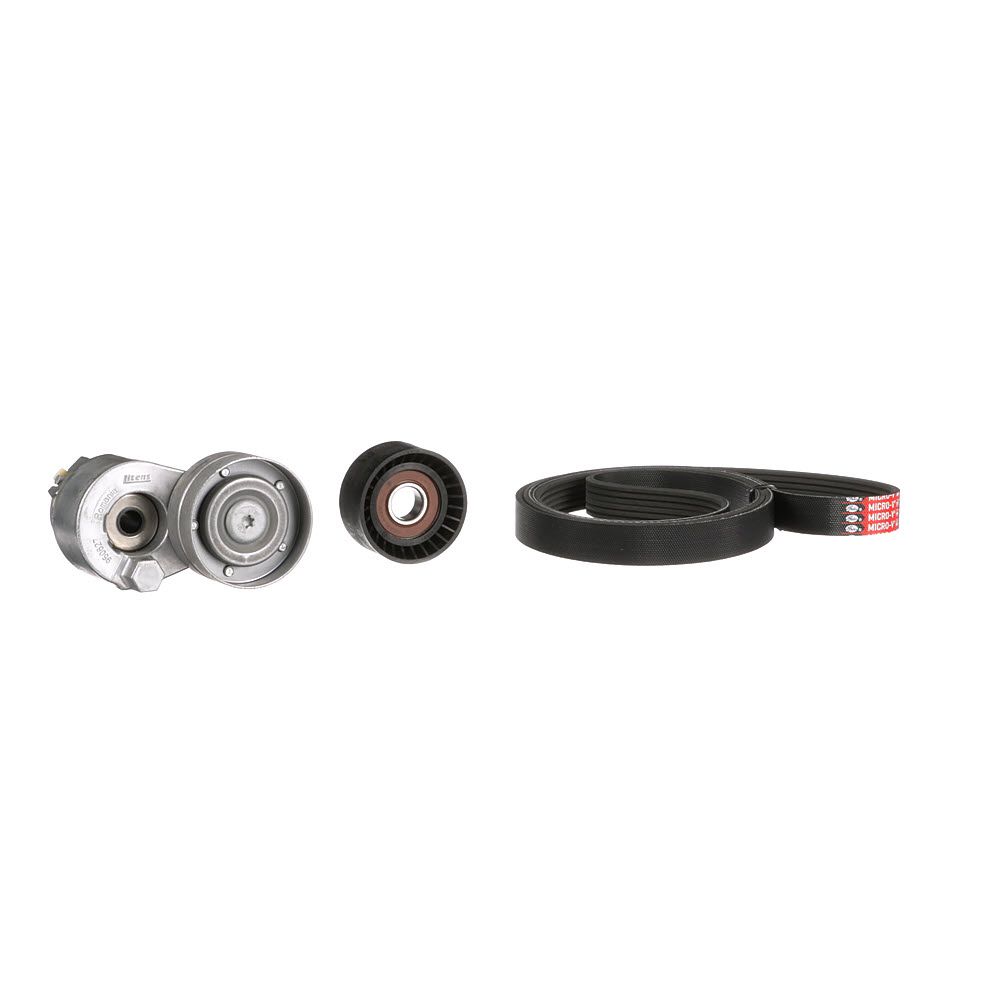 V formos rumbuotas diržas, komplektas