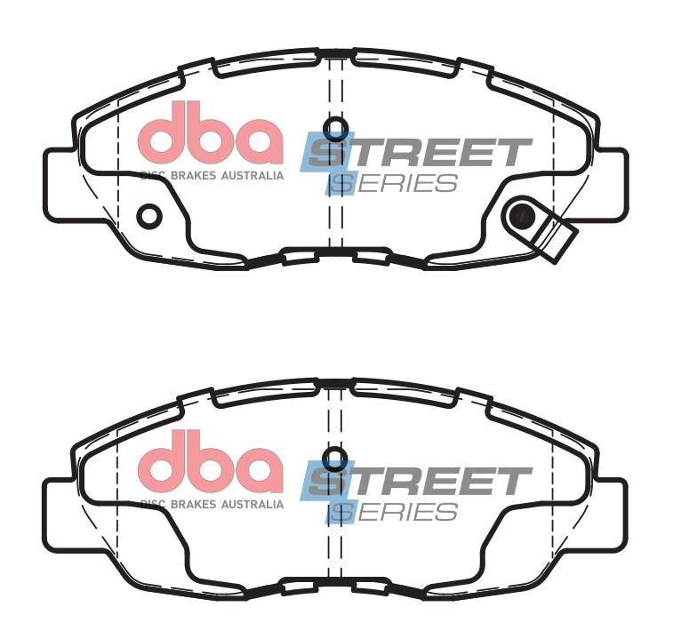 DBA SS STREET SERIES BRAKE PADS [ Honda 1996-2014 F ] - TecDoc Only