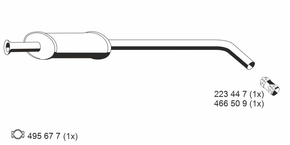 ERNST 525060 - Mittelschalld&auml;mpfer