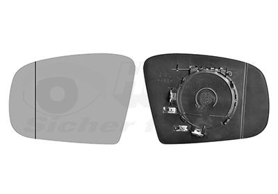 VAN WEZEL 3086837 - Spiegelglas, Au&szlig;enspiegel * HAGUS *