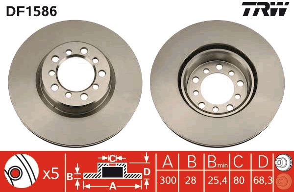 Brake Disc DF1586