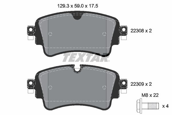 Brake Pad Set, disc brake 2230801