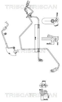 TRISCAN 9010 29088 - Hochdruck-/Niederdruckleitung, Klimaanlage