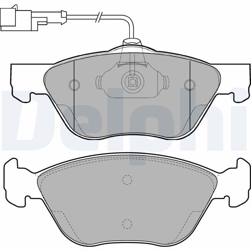 Brake Pad Set, disc brake LP1587