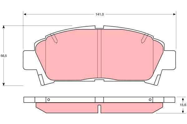 TRW DISC BRAKE PADS - TecDoc 2