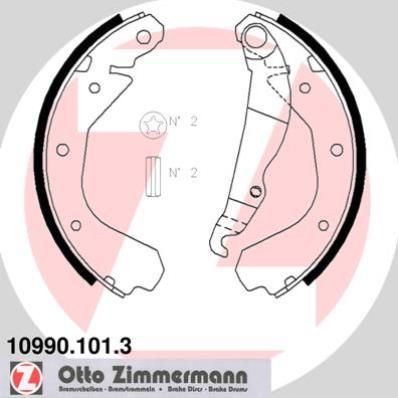 ZIMMERMANN 10990.101.3 - Bremsbackensatz