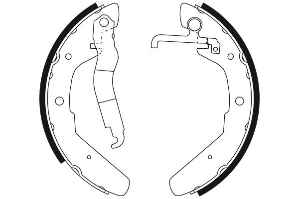 Bremsbackensatz