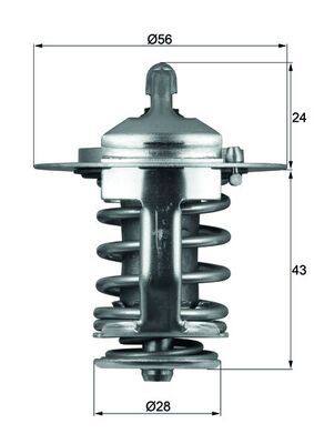 Thermostat, coolant TX 70 82