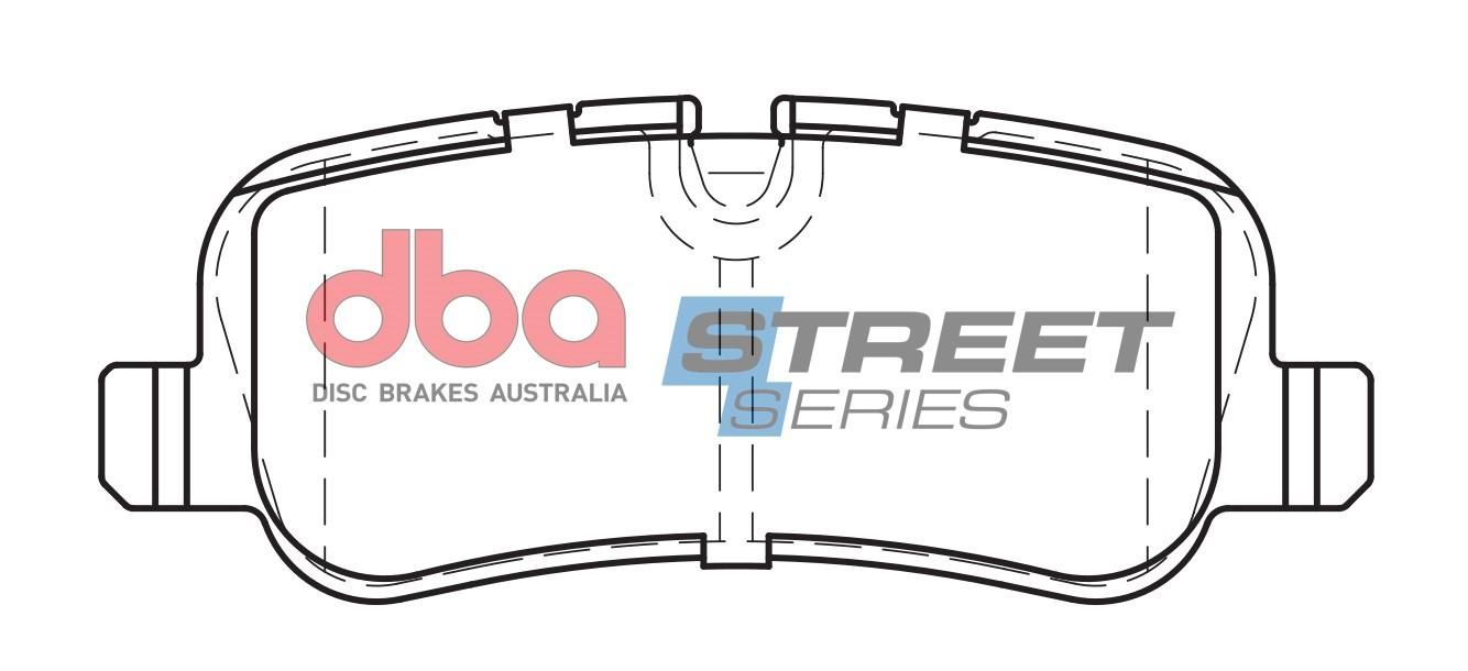 DBA SS STREET SERIES BRAKE PADS [ Landrover & Range Rover 2002-2014 R ](suits wear sensor DBAWS1021, DBAWS1028, DBAWS1079, DBAWS1082, DBAWS1179 ) - TecDoc Only