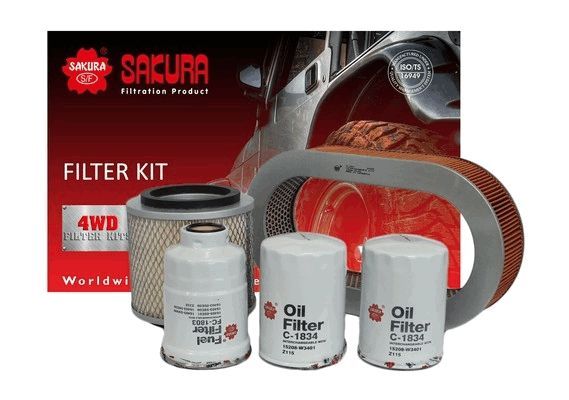 FILTER KIT OIL AIR FUEL NISSAN - TecDoc Only