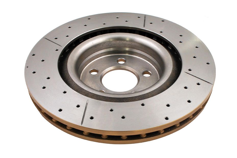 Street Gold Cross-drill/slotted KP [ Chrysler 300C SRT8 05-> F ] - TecDoc 2