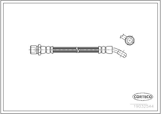 FLEXIBLE DE FREIN SUBARU  0705